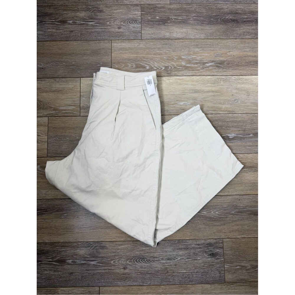 NWT Old Navy Cream High Rise Wide Leg Pants Sz 14